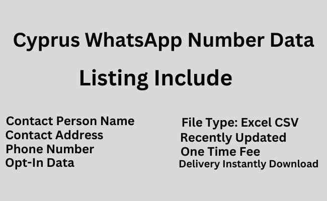 塞浦路斯 WhatsApp 号码数据
