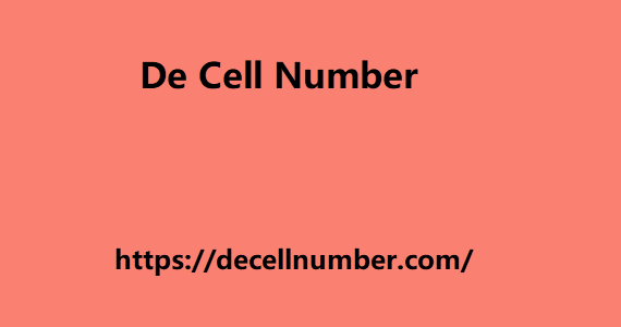 De Cell Number