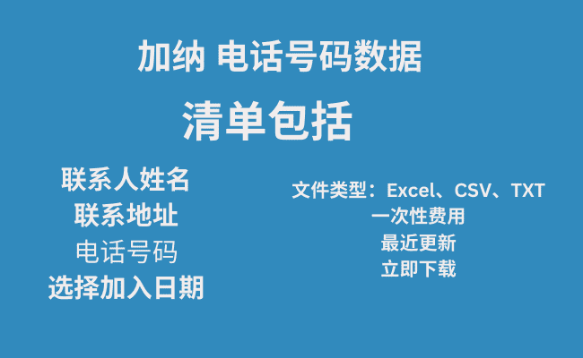 加纳 电话号码数据​